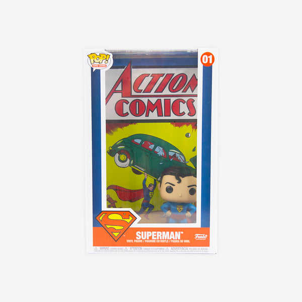 Funko Pop Comic Cover Dc Superman Action Comic 01 Inked Gaming