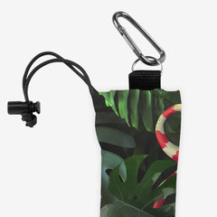 Snake Under Monstera Leaves Playmat Bag