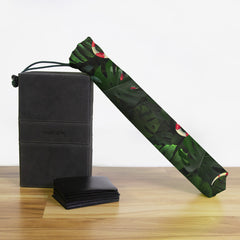 Snake Under Monstera Leaves Playmat Bag