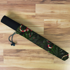 Snake Under Monstera Leaves Playmat Bag