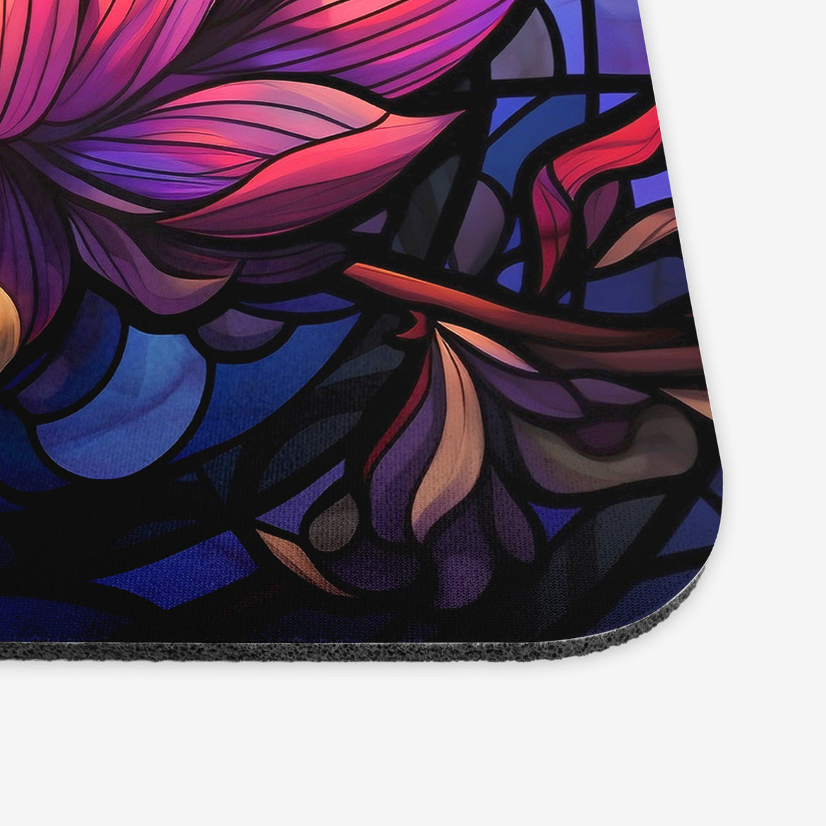 Stained Glass Lotus Mousepad – Inked Gaming