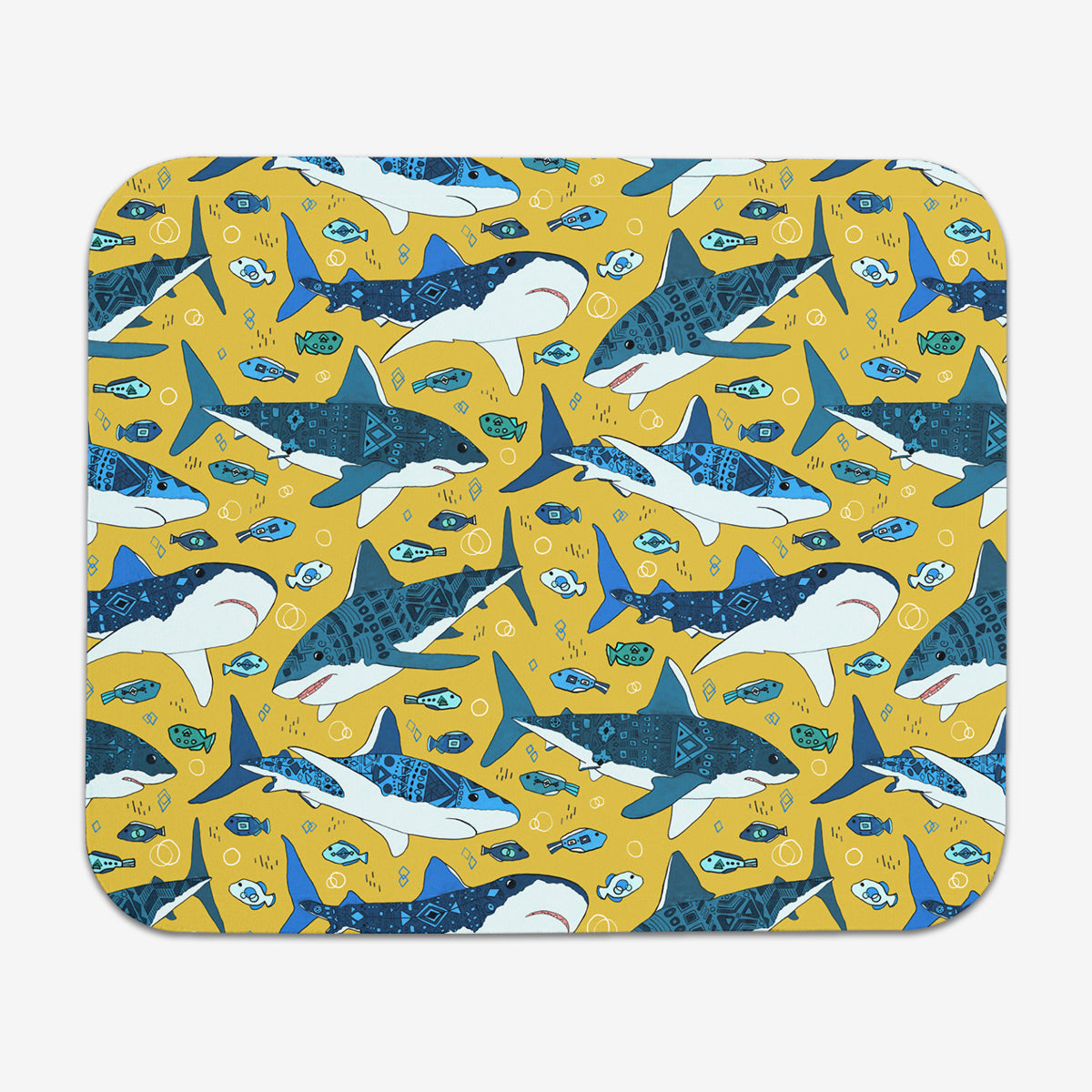 Sharks and Fish Thin Desk Mat – Inked Gaming