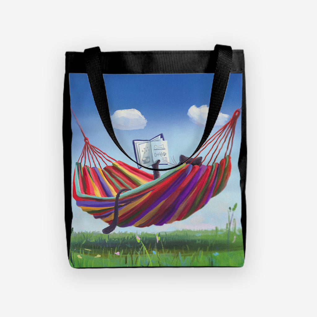 Cat Chilling in a Hammock Day Tote