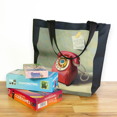 Oldschool Red Telephone Day Tote