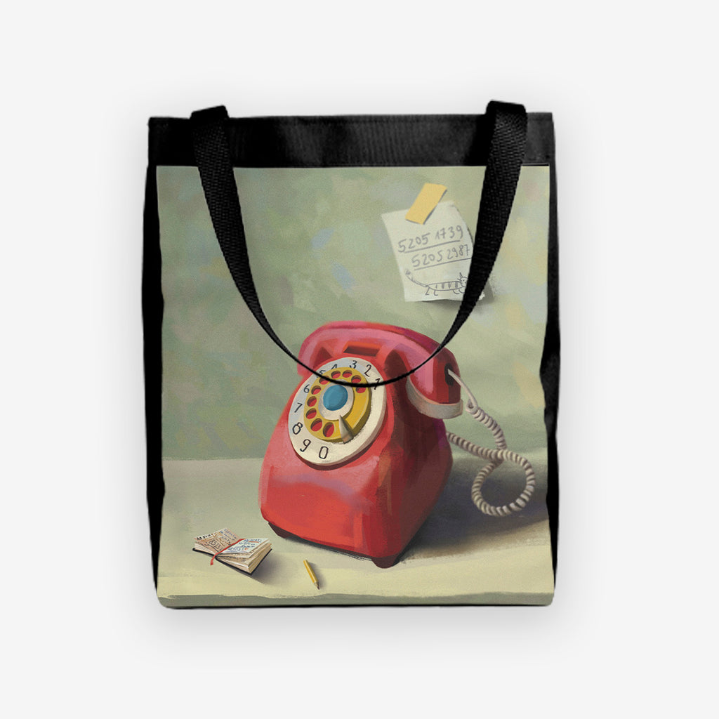 Oldschool Red Telephone Day Tote