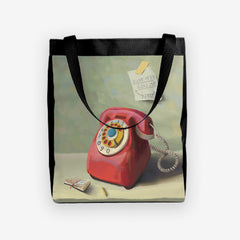 Oldschool Red Telephone Day Tote