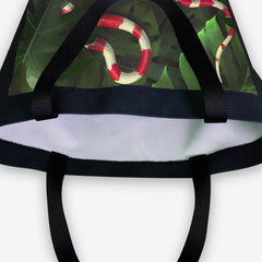 Snake Under Monstera Leaves Day Tote