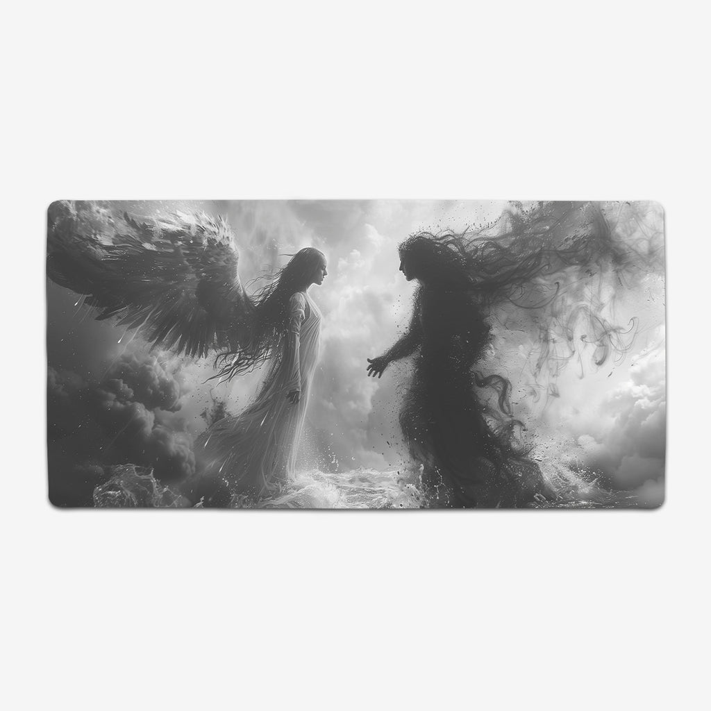 Angel vs Demon Extended Mousepad