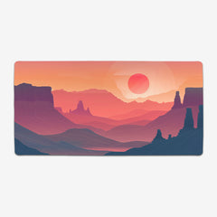 Wild West Sunset Extended Mousepad