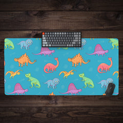 Dinosaur Cats Extended Mousepad