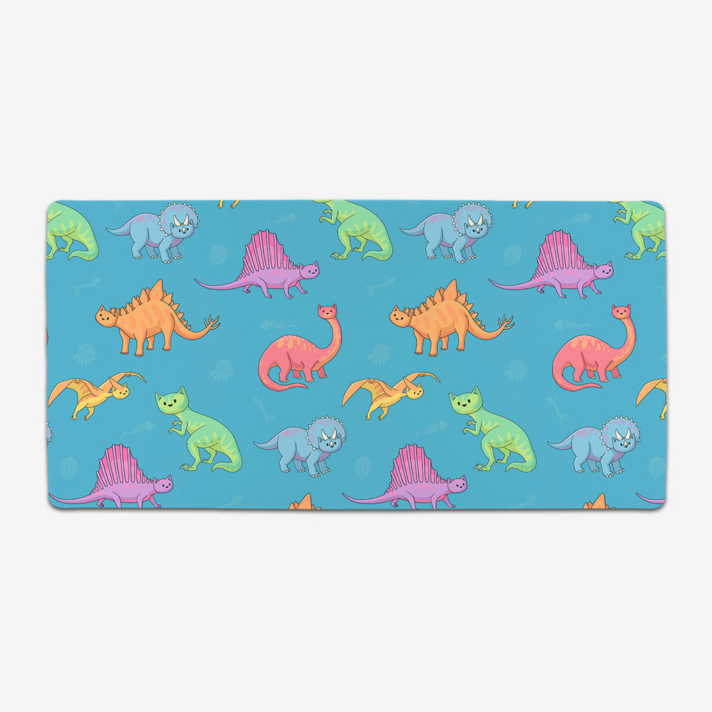 Dinosaur Cats Extended Mousepad