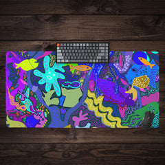 Neon Underseas Extended Mousepad