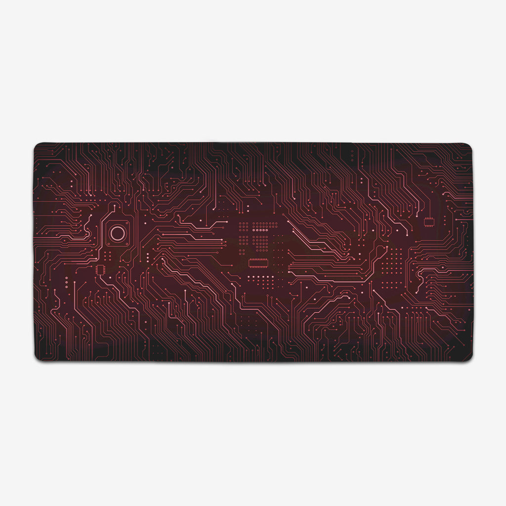Red Circuit Board Extended Mousepad