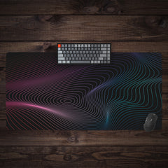 Warped Lines Extended Mousepad