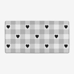 Heart Gingham Extended Mousepad