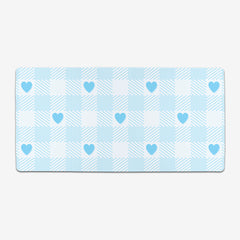 Heart Gingham Extended Mousepad