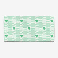 Heart Gingham Extended Mousepad