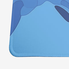 Blue and White Flow Extended Mousepad