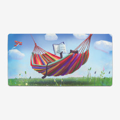 Cat Chilling in a Hammock Extended Mousepad