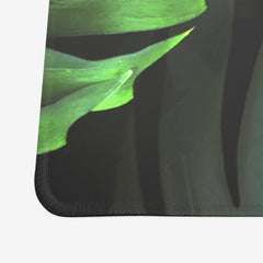 Snake Under Monstera Leaves Extended Mousepad