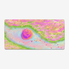 Pink River Cat Extended Mousepad