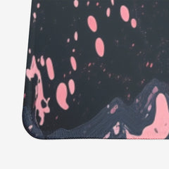 Molten Pink And Black Liquid Extended Mousepad