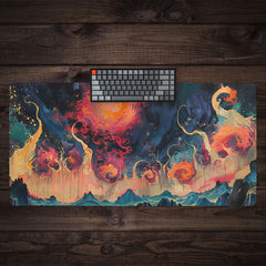 Fiery Planet Extended Mousepad