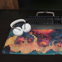Fiery Planet Extended Mousepad