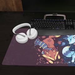 Autumn And Snow Fox Extended Mousepad