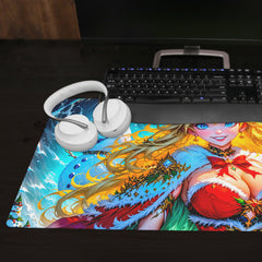 Brave the Storm to Bring Cheer Extended Mousepad
