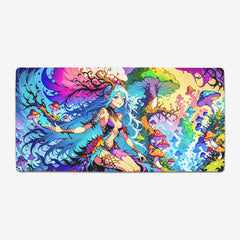 Psychedelic Spore Kingdom Extended Mousepad
