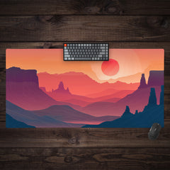 Wild West Sunset Extended Mousepad