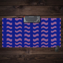 Purple And Blue Tiles Extended Mousepad