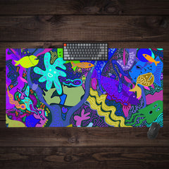Neon Underseas Extended Mousepad