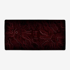 Red Circuit Board Extended Mousepad