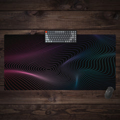 Warped Lines Extended Mousepad