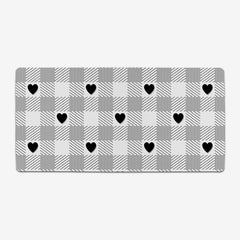 Heart Gingham Extended Mousepad