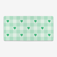 Heart Gingham Extended Mousepad