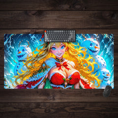 Brave the Storm to Bring Cheer Extended Mousepad