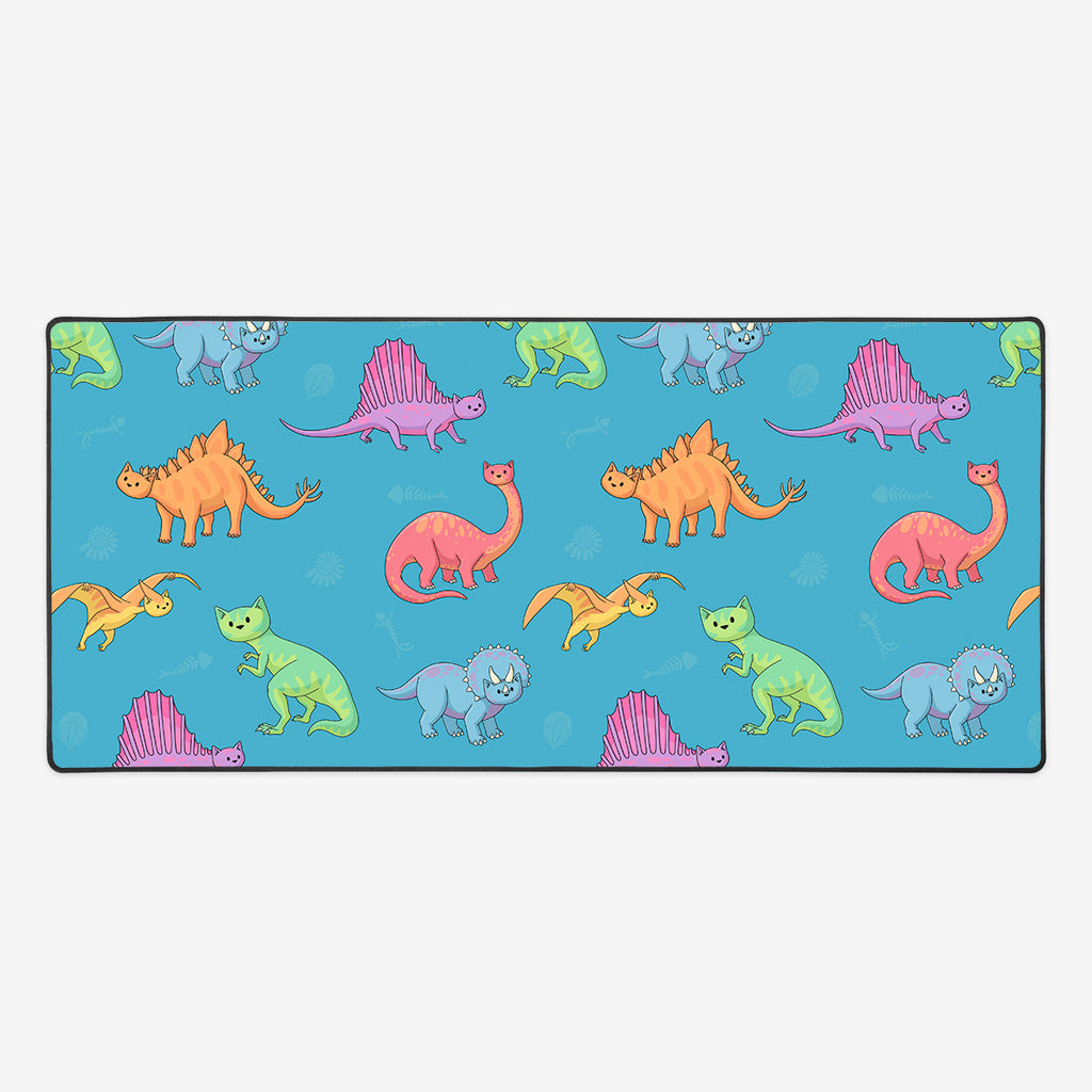 Dinosaur Cats Extended Mousepad