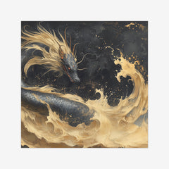 Golden Wave Dragon Wargaming Mat