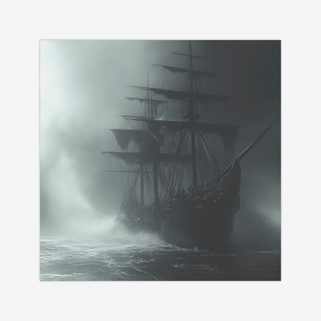 Ship In The Mist Wargaming Mat