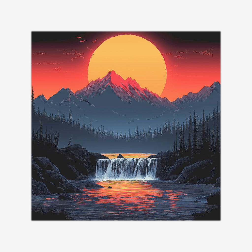 Lake Sunrise Wargaming Mat