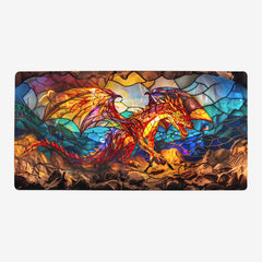 Red Dragon Stained Glass Playmat