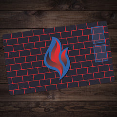 Burn Blue Playmat