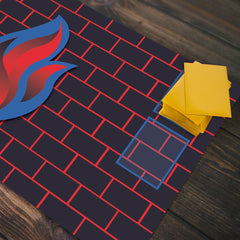 Burn Blue Playmat