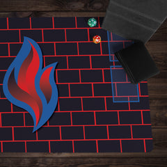 Burn Blue Playmat