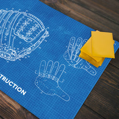 Baseball Glove Construction Playmat