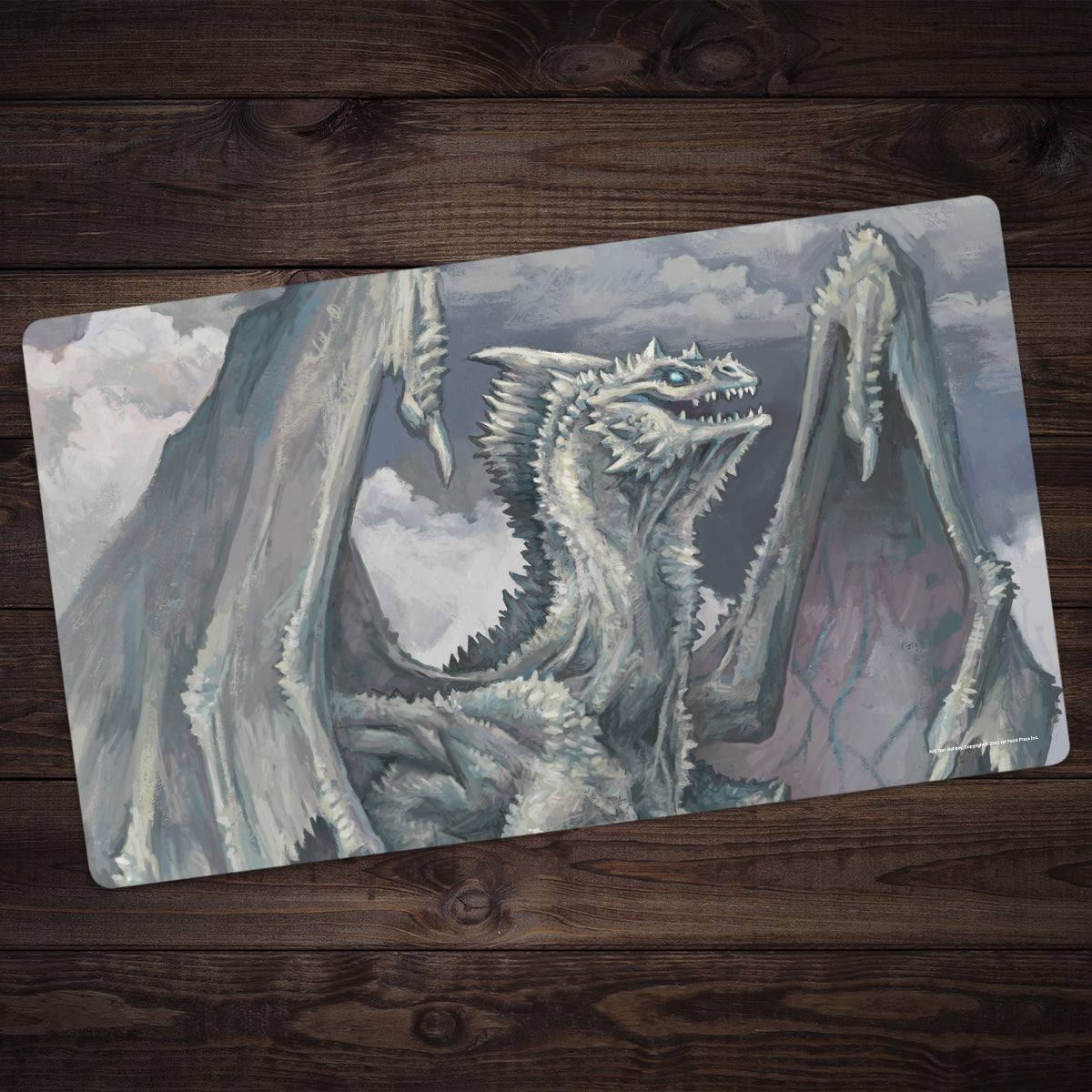 Ancient White Dragon Playmat – Inked Gaming