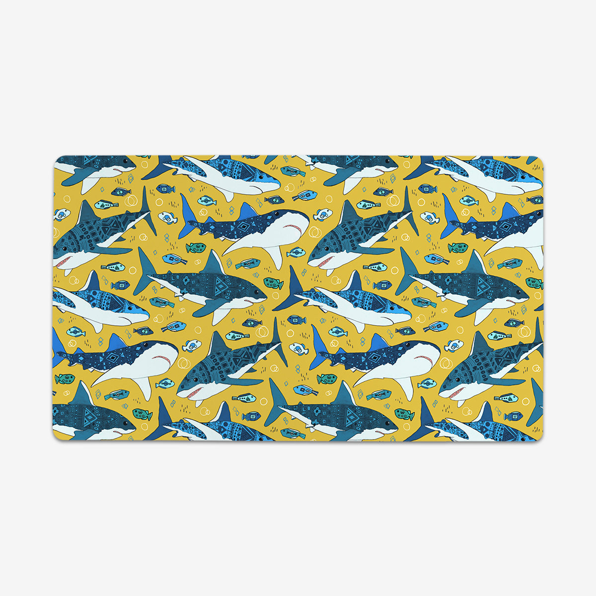 Sharks and Fish Thin Desk Mat – Inked Gaming